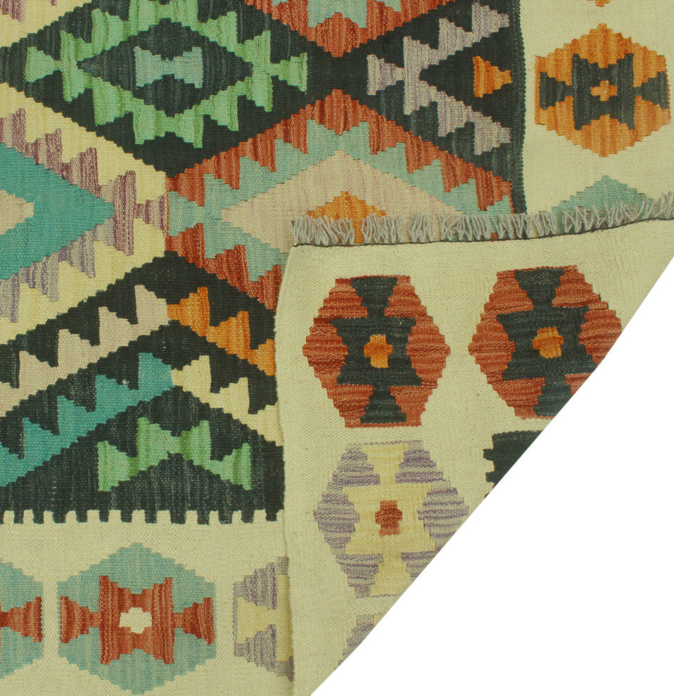 Sangat Kilim Noah Ivory/Charcoal Rug, 8'4x11'2