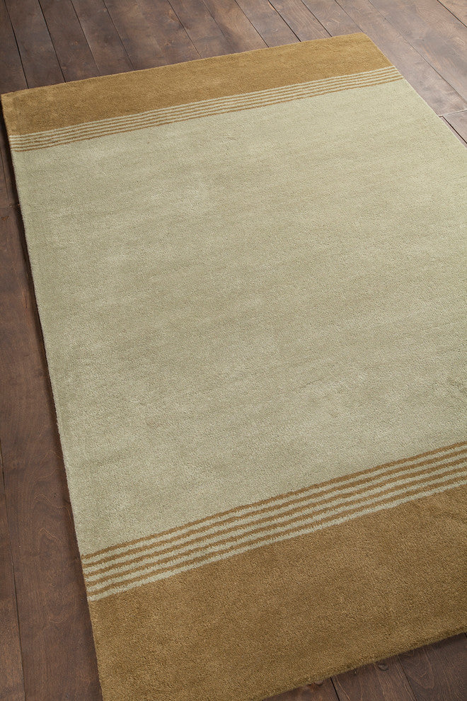 Metro Contemporary Area Rug, Green, 5'x7'6" Rectangle