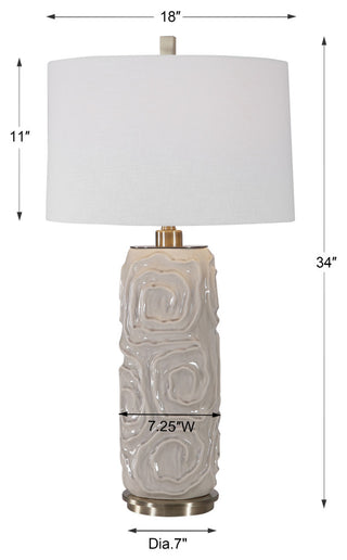 Uttermost Zade Warm Gray Table Lamp
