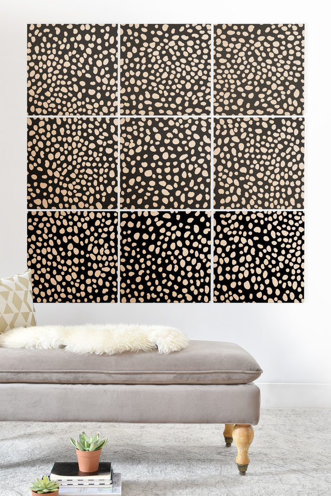 Deny Designs Iveta Abolina La Jardin Noir I Wood Wall Mural, 4'x4'