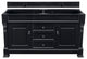 Brookfield 60" Antique Black Double Vanity, Carrara White Top