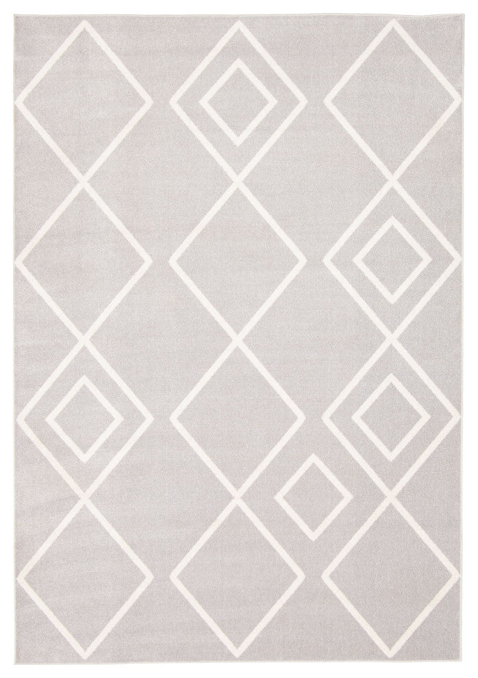Aqua Kenza Area Rug, Gray, 6'x9'