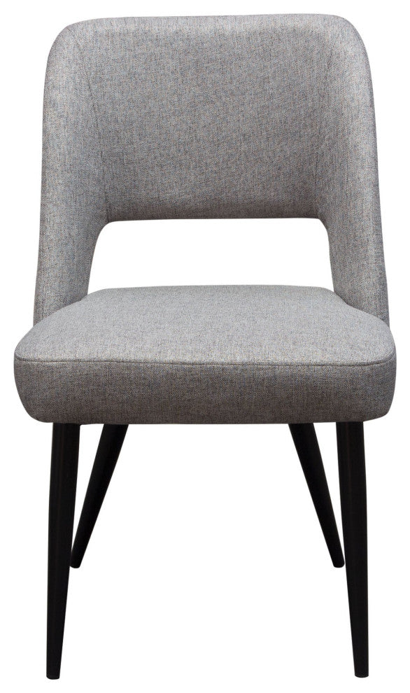 2 Reveal Dining Chairs, Gray Fabric