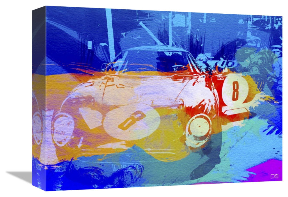 "BMW Before Race Watercolor" Fine Art Print