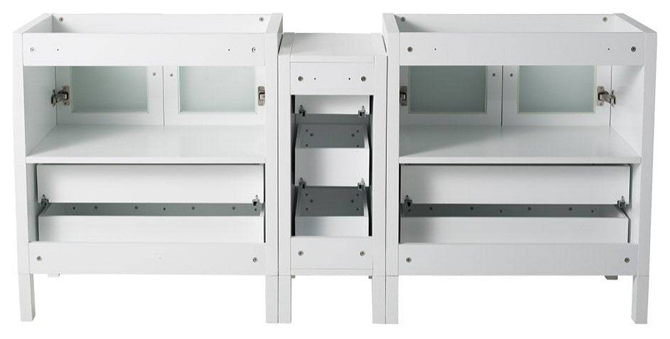 Fresca FCB62-301230WH Torino 72" White Modern Bathroom Cabinets