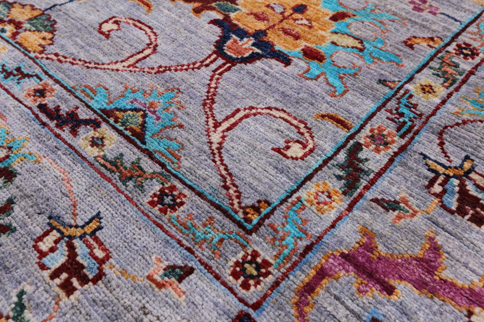 Hand Knotted Persian Tabriz Wool Rug 5' 0" X 6' 7" Q11285