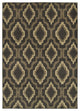 Brayden Ikat Medallions Charcoal/Grey Area Rug, 9'10"x12'10"