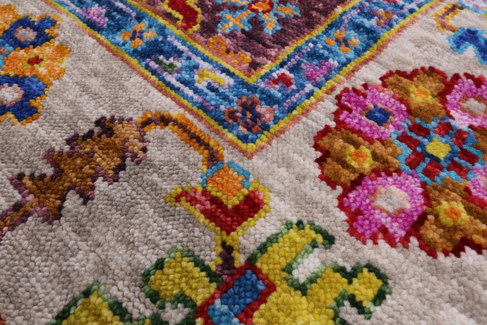 8' 2" X 9' 9" Turkish Oushak Handmade Wool Rug - Q16055