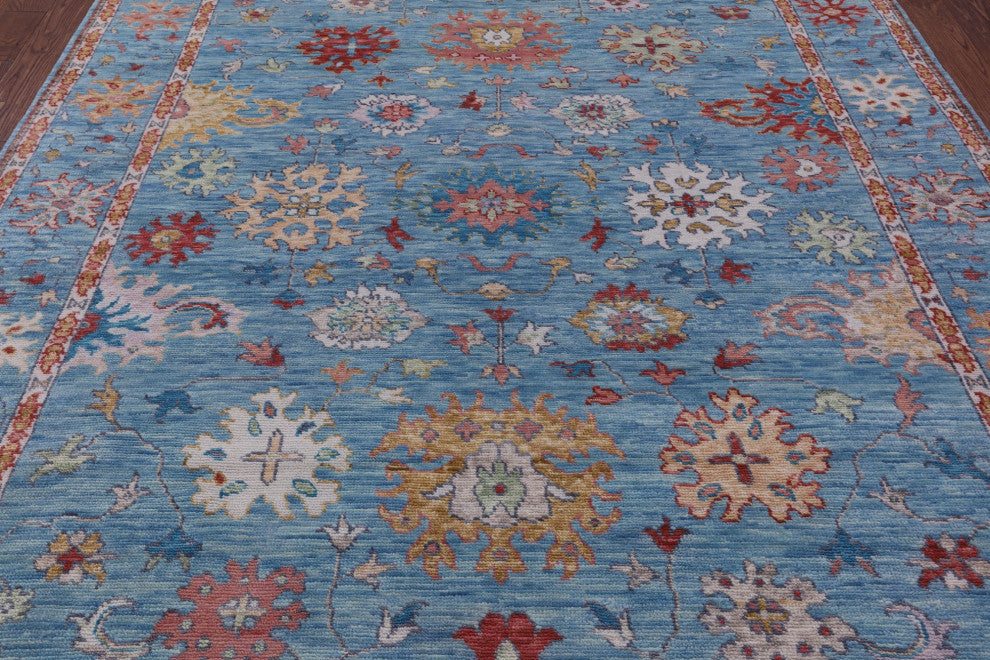 8' 5" X 10' 2" Turkish Oushak Hand Knotted Wool Rug - Q13328