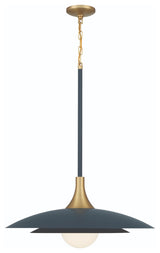 Welsh 1 Light 24" LED Pendant, Blue