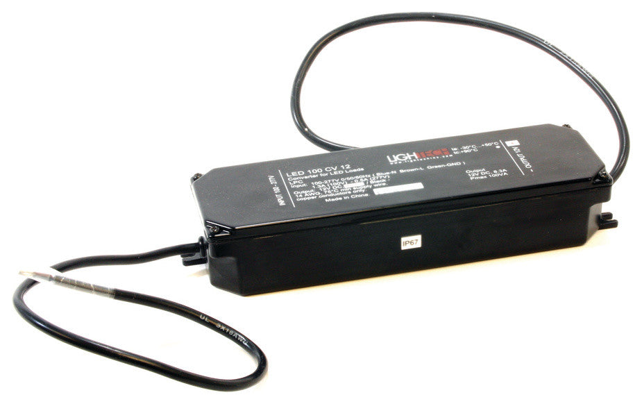 AMERICAN LIGHTING LED-DR100-12 Hardwire Power Supply, 12V DC, 1-100Watts