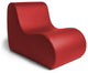 Midtown Large Foam Chair, Commercial Soft Seating, Premium Vinyl, Red