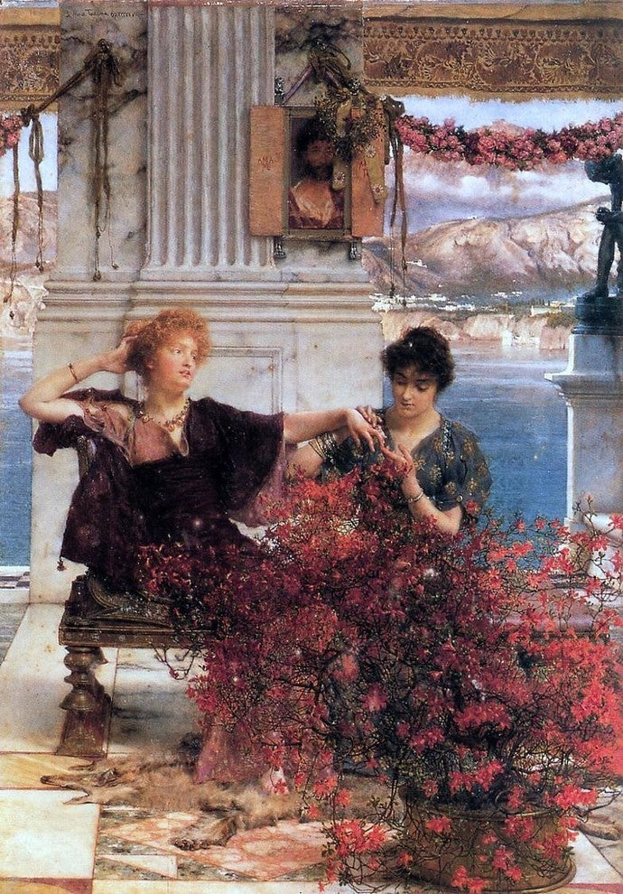 Sir Lawrence Alma-Tadema Love's Jewelled Fetter Gallery Wrapped Canvas Print