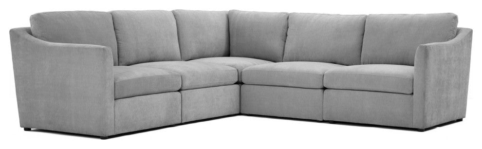 Aiden Gray Modular L Sectional - Grey