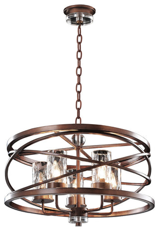 Eternity 24x19in 5 Lt Modern Large Pendants by Kalco