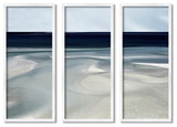 Shallow Tide Nautical Beach Abstract Landscape Deep Blue,10 x 24