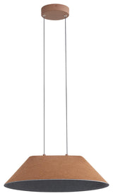 Faroe 21" LED Pendant, Coffee/Black