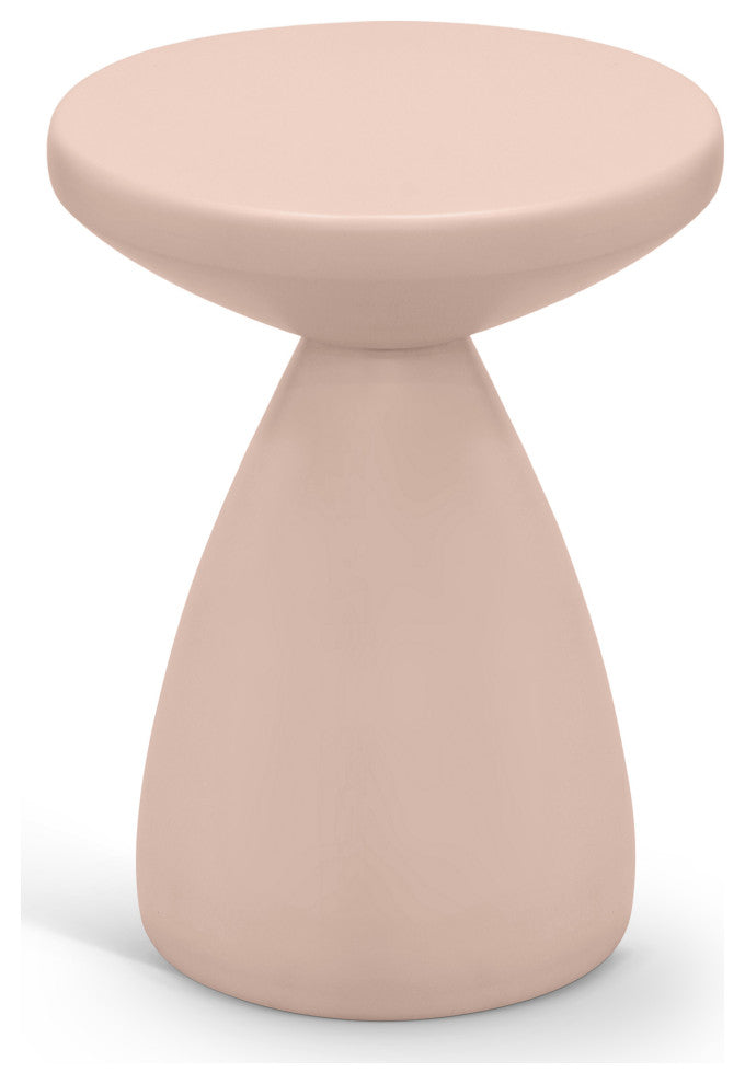 Anika Iron End / Side Table, Pink