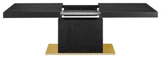 Vector Expandable Dining Table Black Gold -4660