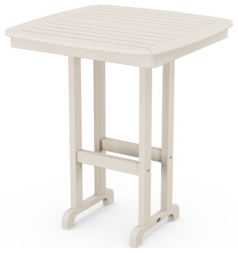 Polywood Nautical 37" Bar Table, Sand