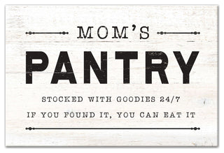 Mom's Pantry 12"x18" Canvas Wall Art