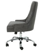 GDF Studio Bagnold Home Office Fabric Desk Chair, Slate/Chrome