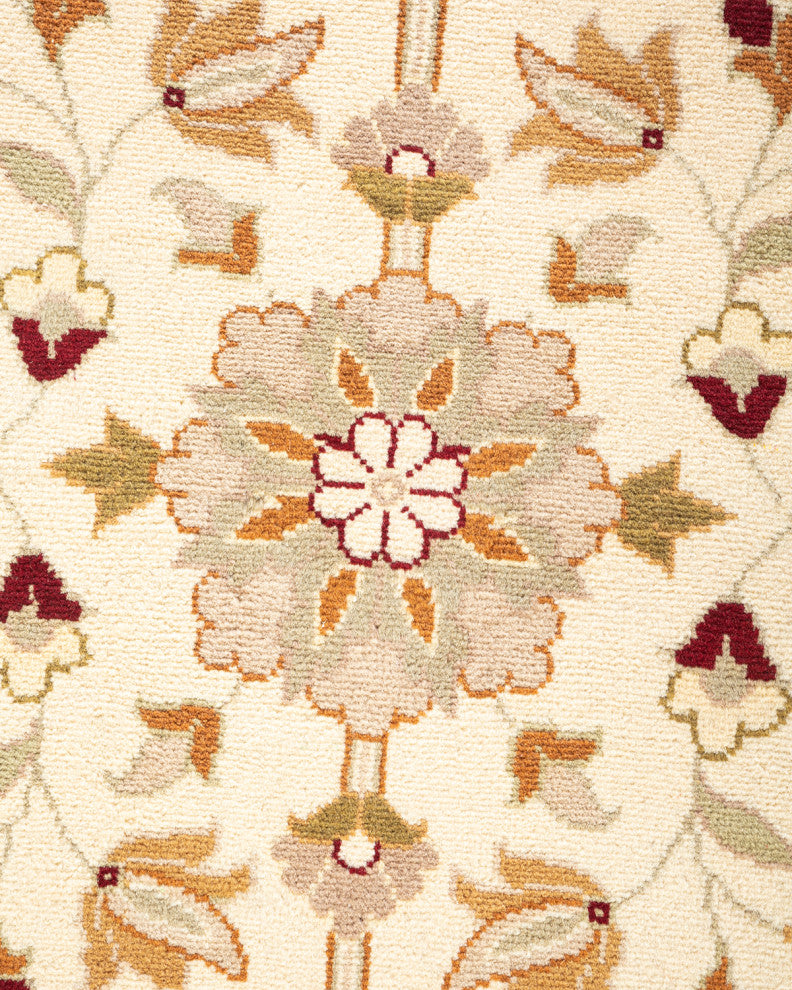 Puri, One-of-a-Kind Hand-Knotted Area Rug Ivory, 9'2"x12'2"