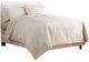 Ivory Stripe Queen 3-Piece Bed Duvet Set