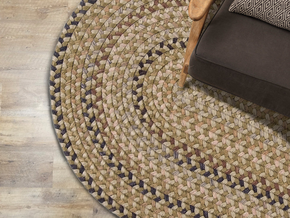 Colonial Mills Charlesgate Multicolor Braided Rug, Neutral, 7x10