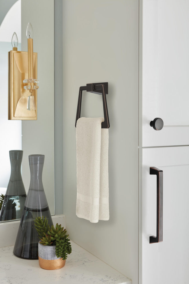 Amerock Blackrock Contemporary Towel Ring, Oil Rubbed Bronze