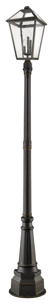 Zlite 579PHXLR-564P-ORB 3-Light Outdoor Post Mounted Fixture, Seedy