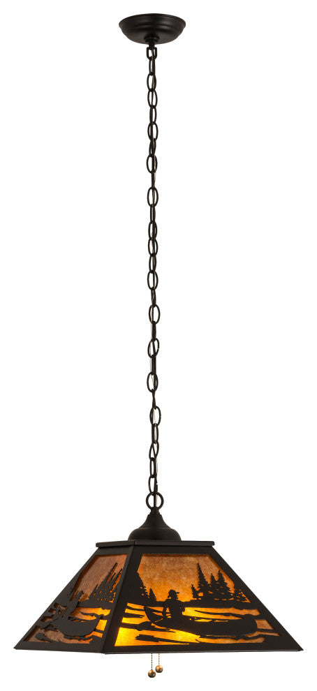16Sq Canoe Tall Pines Pendant