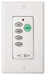 Wireless Ceiling Fan Wall Control Kit, White