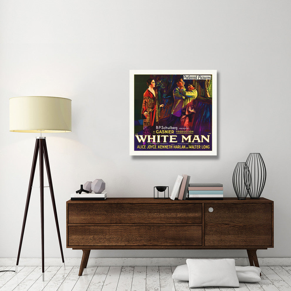 "White Man, 1924" Stretched Canvas Giclee by Hollywood Photo Archive, 36x36"