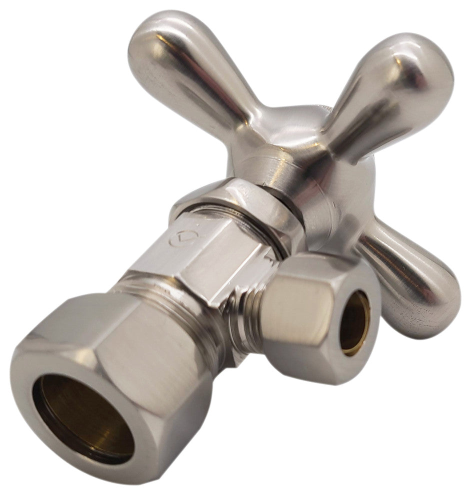 Supply Kit - 5/8" Od X 3/8" Od X 15" Corrugated In Oil Rubbed Bronze, Satin Nickel