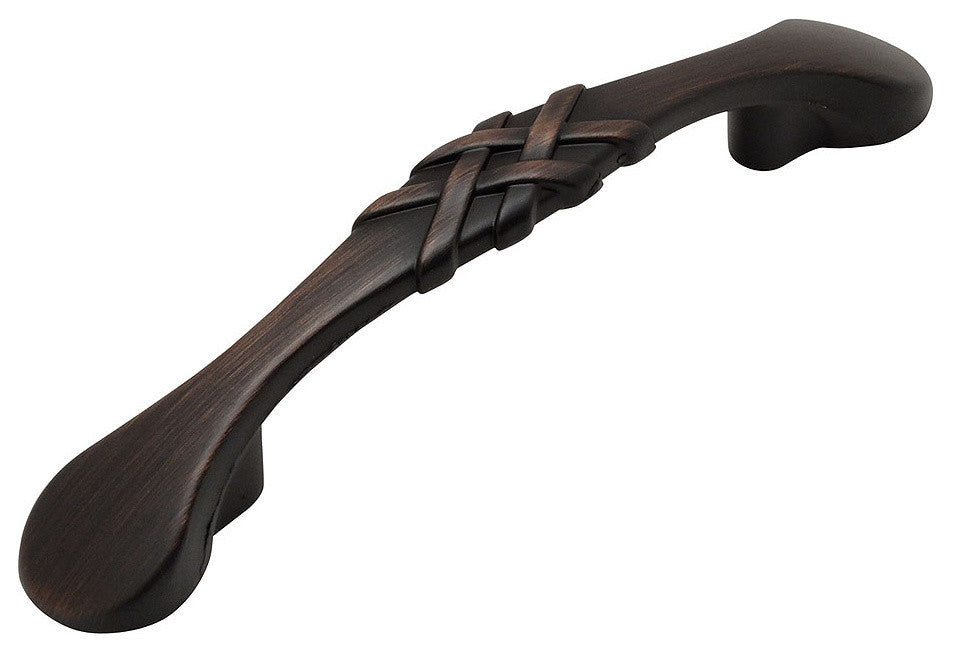 Cabinet Pull, Oil Rubbed Bronze Braided, Set of 10