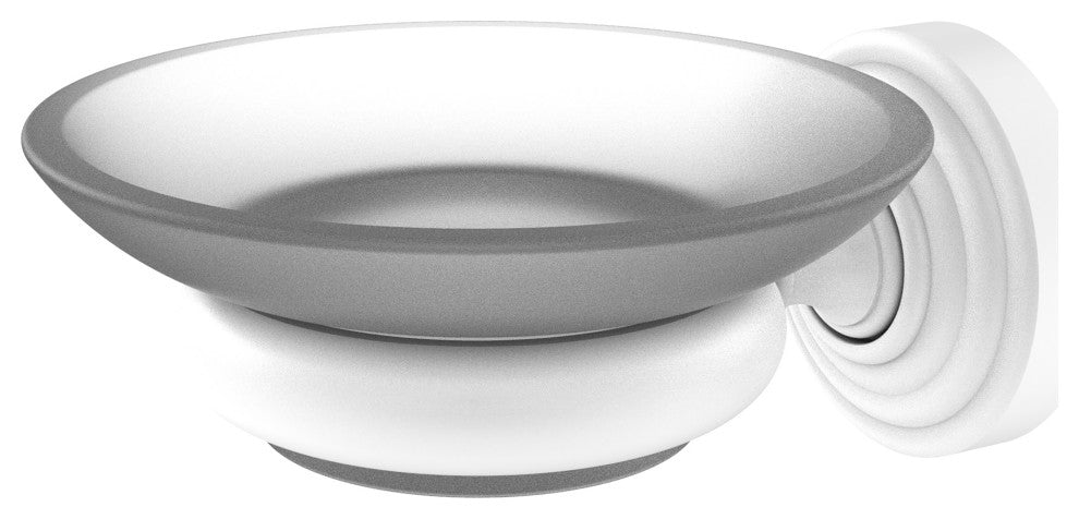 Waverly Place Wall-Mount Soap Dish, Matte White