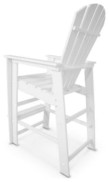 Polywood South Beach Bar Chair, White