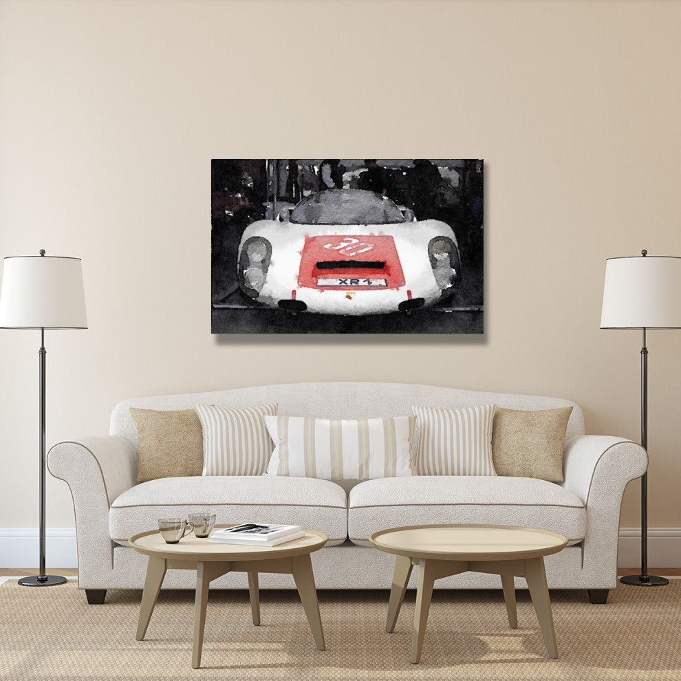 "Ferrari Front End Monterey Watercolor" Fine Art Print