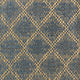 Plutus Blue Diamond Cut Diamond Luxury Throw Pillow, 18"x18"