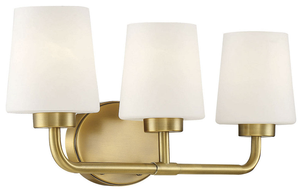 Capra, Warm Brass, 3-Light Bath