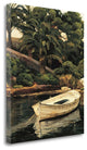 "Barca Y Palmeras" By Poch Romeu, Giclee Print on Gallery Wrap Canvas