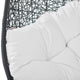 Swing Lounge Chair, Black White, Outdoor Patio Balcony Cafe Bistro Garden