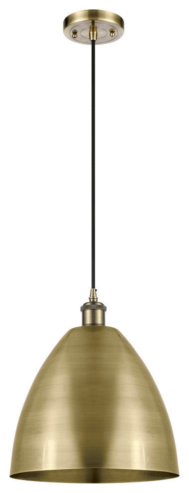 Ballston Dome Mini Pendant, Antique Brass