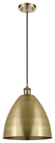 Ballston Dome Mini Pendant, Antique Brass