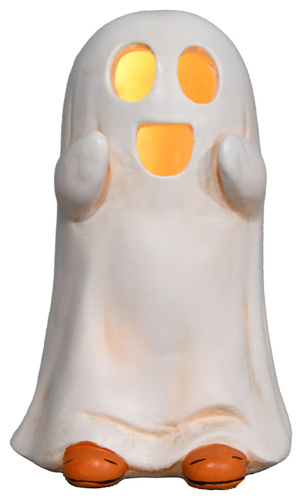 Ghost Light Up LED Halloween Figurine 6"