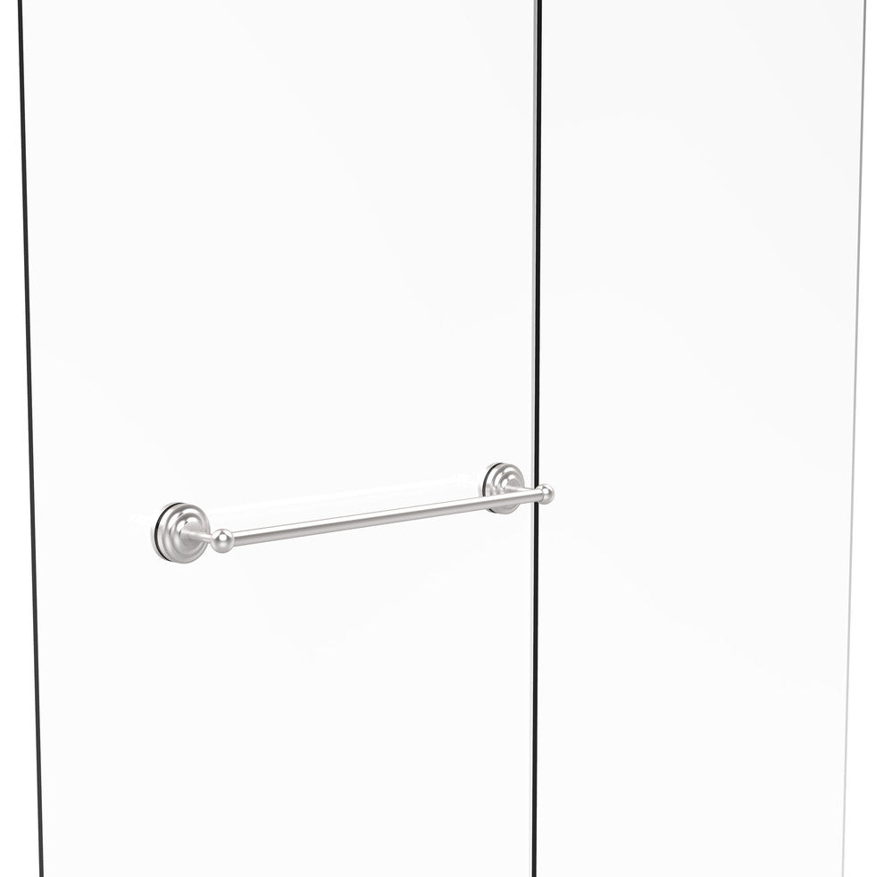 Que New 24" Shower Door Towel Bar, Satin Chrome