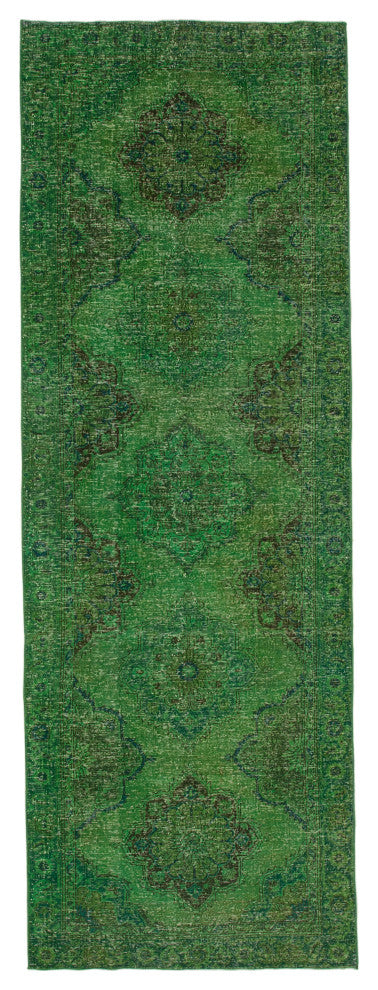 Rug N Carpet - Hand-knotted Oriental 4' 4" x 12' 8" Decorative Runner Rug