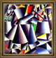 Kazimir Malevich Peasant Woman - 20" x 20" Framed Premium Canvas Print