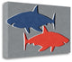 "Shark IV" By Linda Woods, Giclee Print on Gallery Wrap Canvas, Ready to Hang